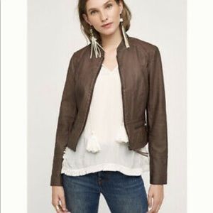 Anthropologie vegan leather jacket